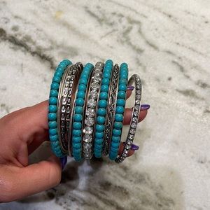 Stack of bracelets brand new.